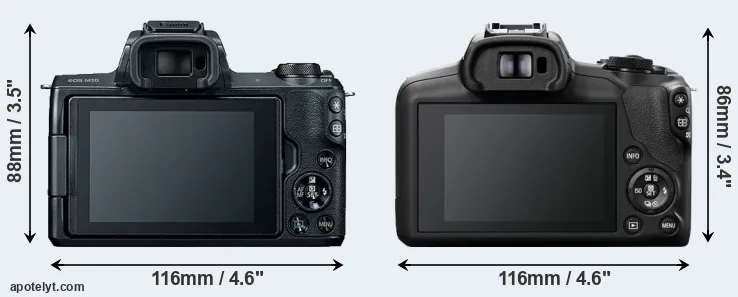Comparison M50 or R100 rear