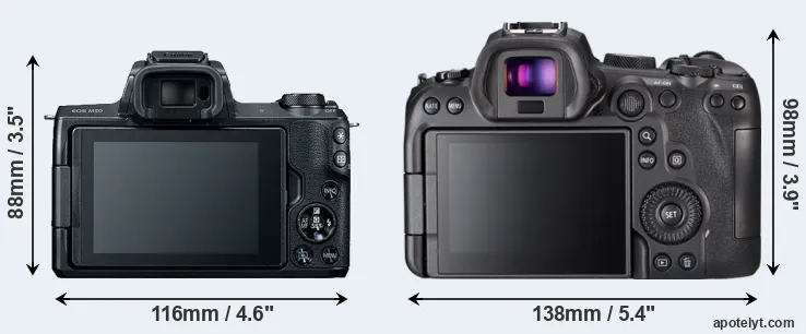 Comparison M50 or R6 rear