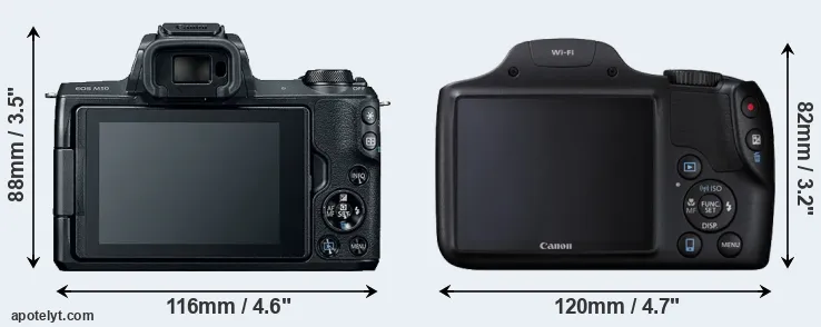 Comparison M50 or SX530 rear