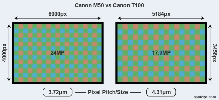 M50 versus T100 MP