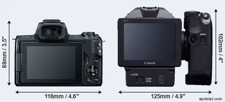 Comparison M50 or XC10 rear