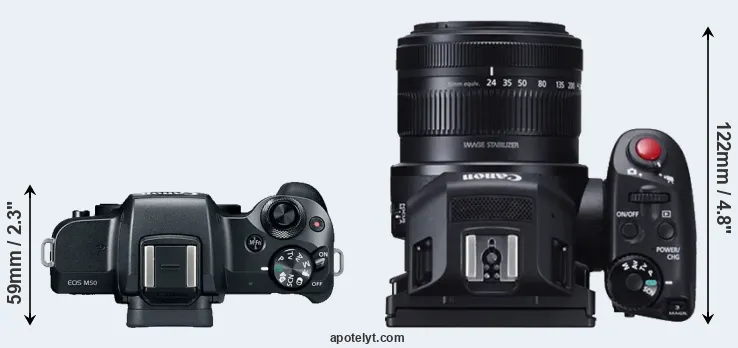 Compare M50 versus XC10 top