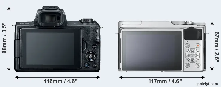 Comparison M50 or X-A10 rear