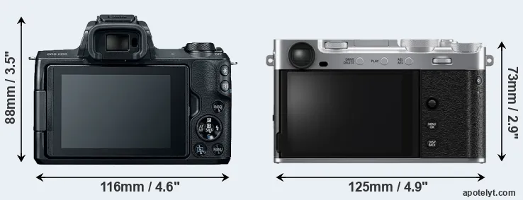 Comparison M50 or X-E5 rear
