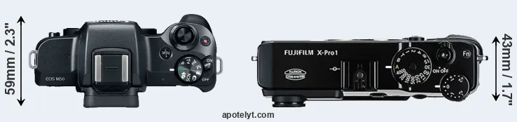 Compare M50 versus X-Pro1 top