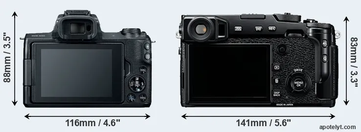 Comparison M50 or X-Pro2 rear