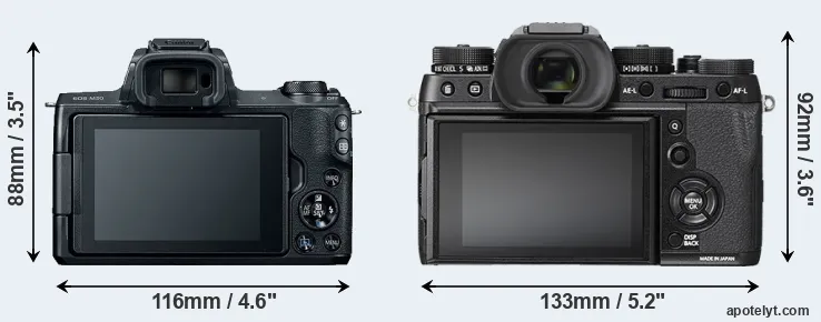 Comparison M50 or X-T2 rear