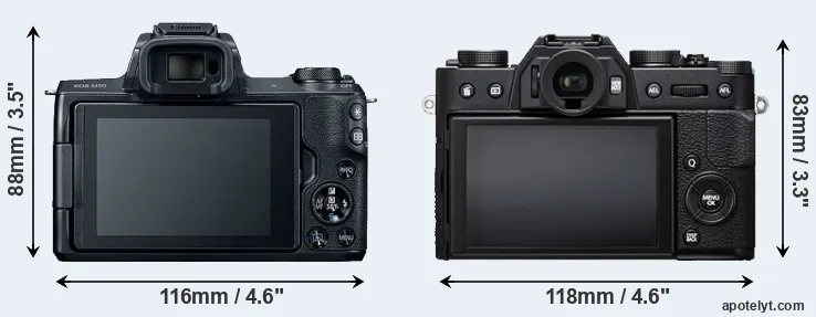 Comparison M50 or X-T20 rear