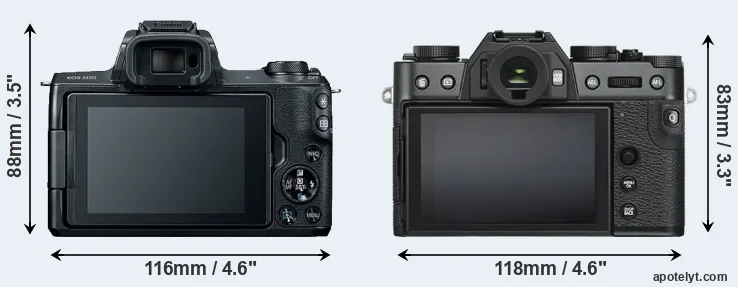 Comparison M50 or X-T30 rear