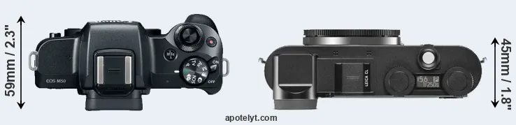 Compare M50 versus CL top