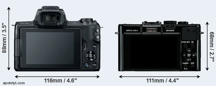 Comparison M50 or D-LUX 6 rear