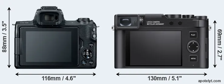 Comparison M50 or D-LUX 8 rear