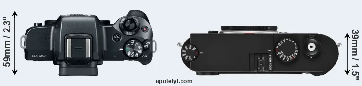Compare M50 versus M10-R top