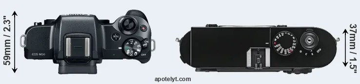 Compare M50 versus M9 top