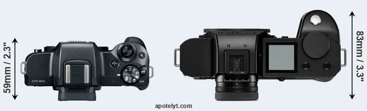 Compare M50 versus Leica SL2-S top