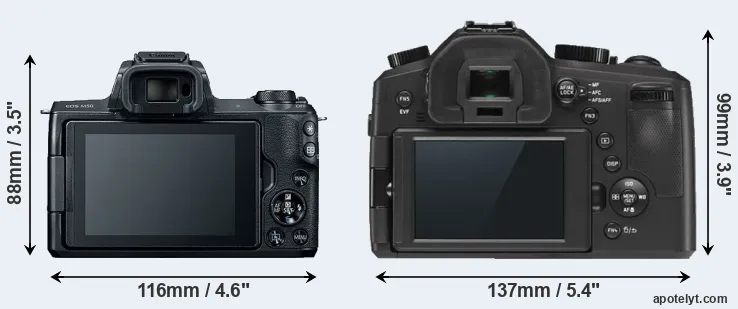 Comparison M50 or V-LUX Typ 114 rear