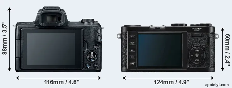 Comparison M50 or X1 rear