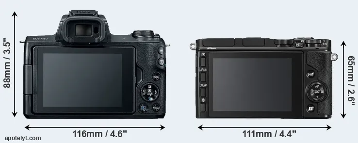 Comparison M50 or V3 rear