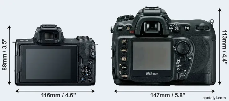 Comparison M50 or D200 rear