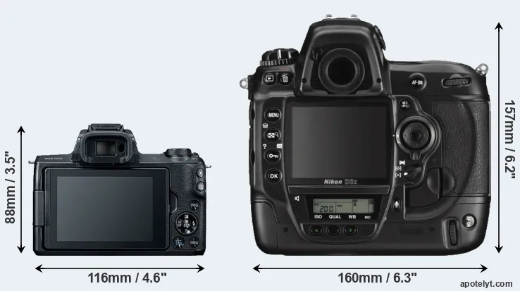 Comparison M50 or D3X rear
