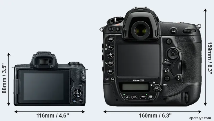 Comparison M50 or D5 rear