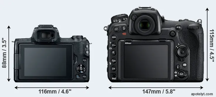 Comparison M50 or D500 rear