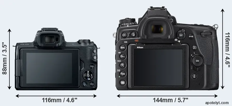 Comparison M50 or D780 rear