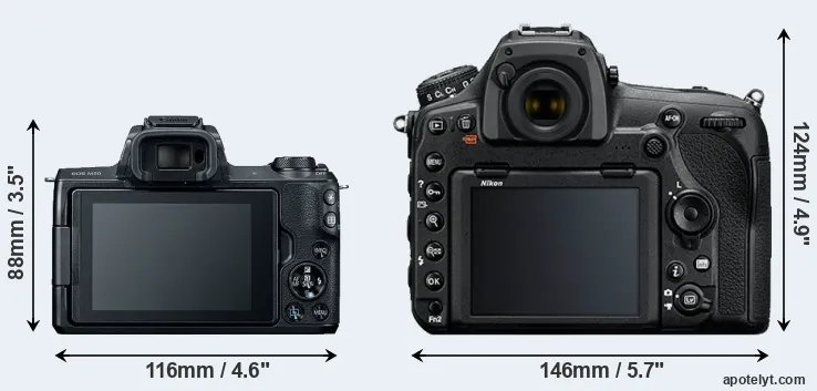 Comparison M50 or D850 rear