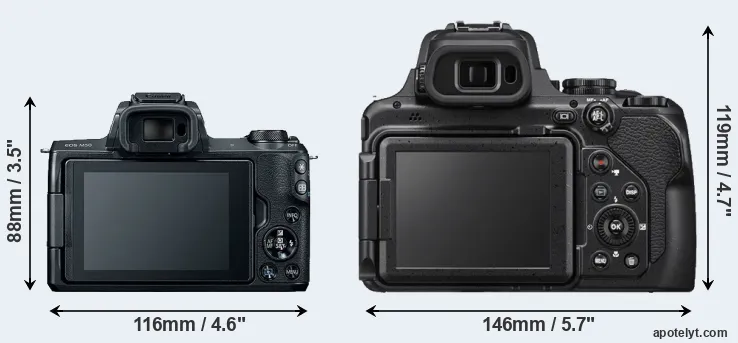Comparison M50 or P1000 rear