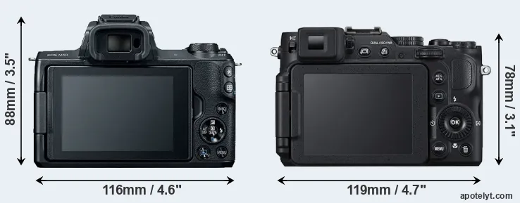 Comparison M50 or P7800 rear