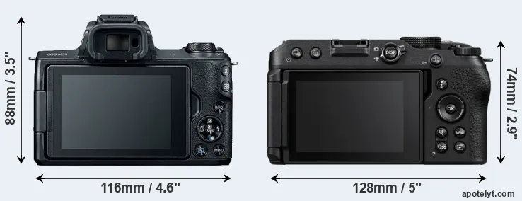 Comparison M50 or Z30 rear