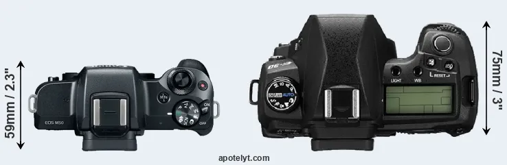 Compare M50 versus E-30 top