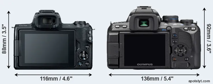 Comparison M50 or E-510 rear