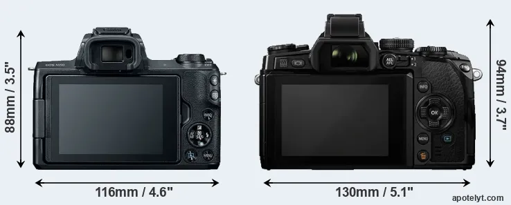 Comparison M50 or E-M1 rear