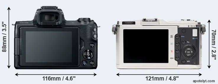 Comparison M50 or E-P1 rear