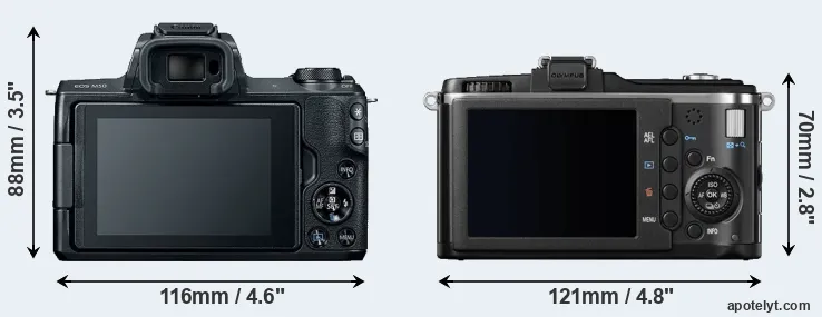 Comparison M50 or E-P2 rear