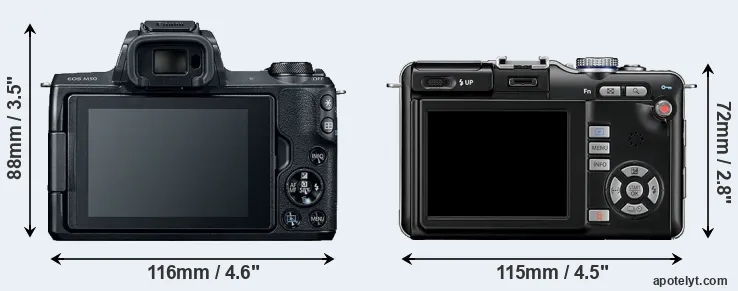 Comparison M50 or E-PL1 rear