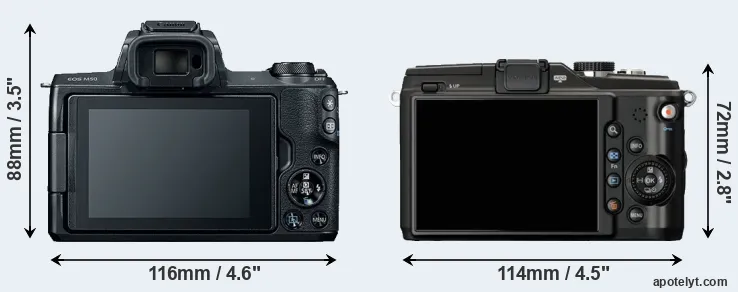 Comparison M50 or E-PL2 rear