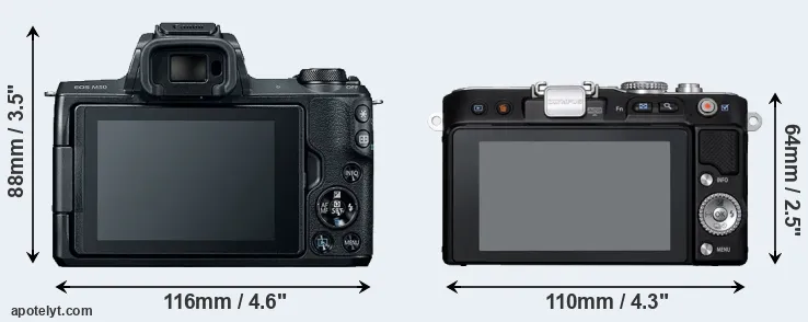 Comparison M50 or E-PL3 rear