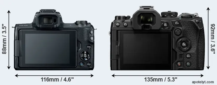Comparison M50 or OM-1 rear