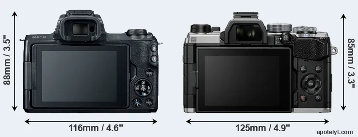 Comparison M50 or OM-5 rear