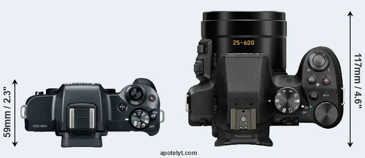 Compare M50 versus FZ300 top