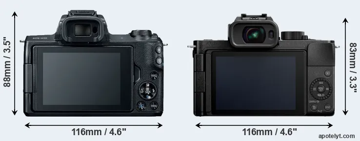 Comparison M50 or G110 rear