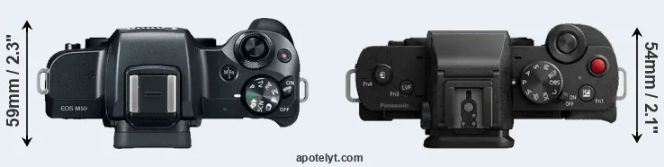 Compare M50 versus G110 top