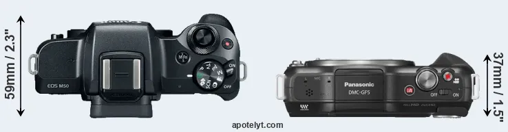 Compare M50 versus GF5 top