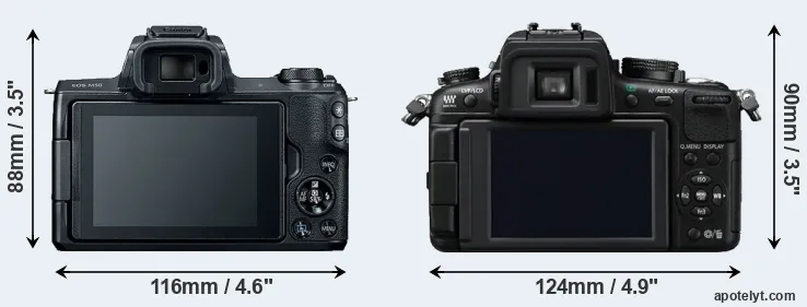 Comparison M50 or GH2 rear