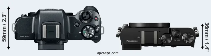Compare M50 versus GM5 top