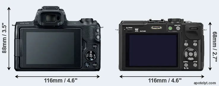 Comparison M50 or GX1 rear