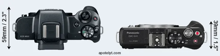Compare M50 versus GX1 top
