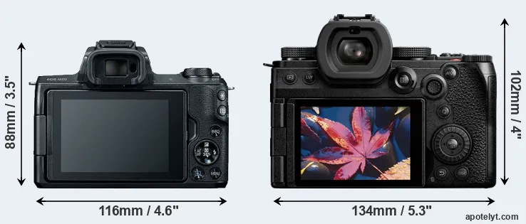 Comparison M50 or S5 II rear